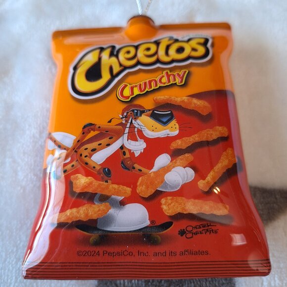 Cheetos Crunchy Snack Bag Chips‎ Faux Food Christmas Decoupage Ornament 4" New - Picture 3 of 5